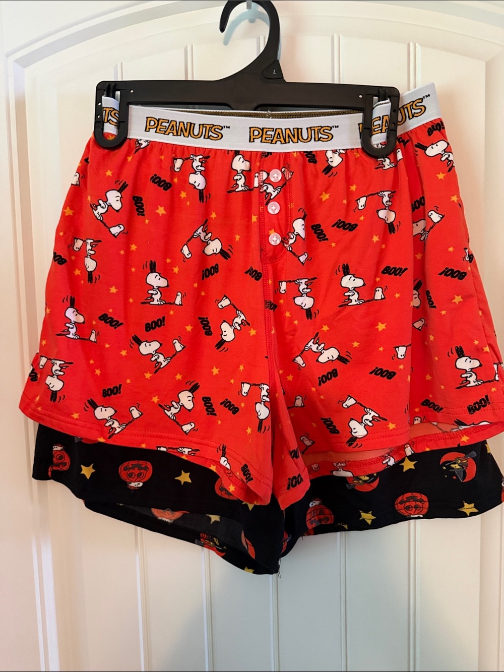 Peanuts Red Snoopy Print Kids' Boxer Shorts